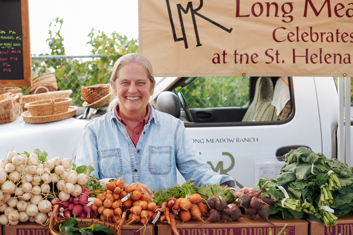 Laddie Hall at a farmers' market. (Photo credit: Shea Evans Photography)