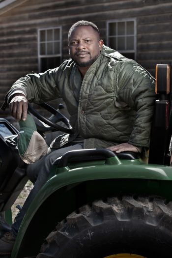 Jon Jackson on his tractor. (Photo © Carlisle Kellam)