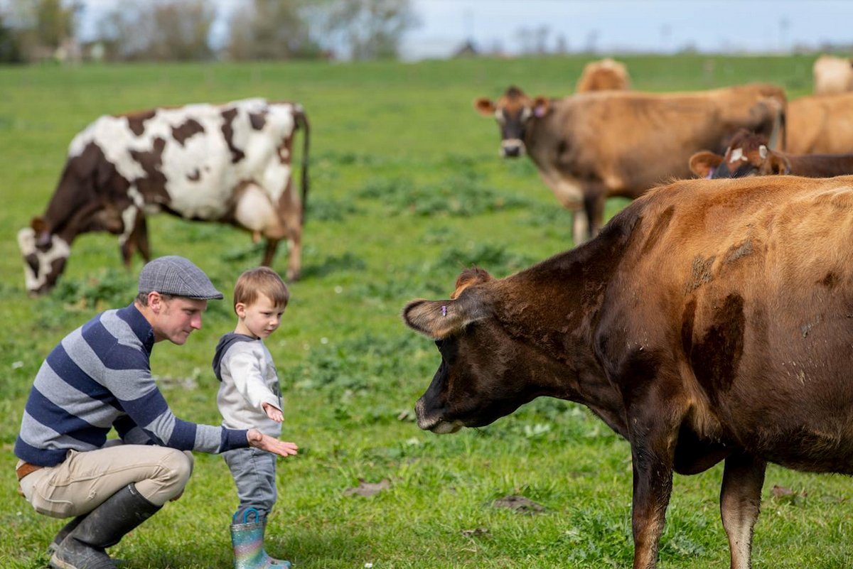 Foggy Bottoms Boys co-owner Cody Nicholson-Stratton pictured with his son. (Photo courtesy of Foggy Bottoms Boys)