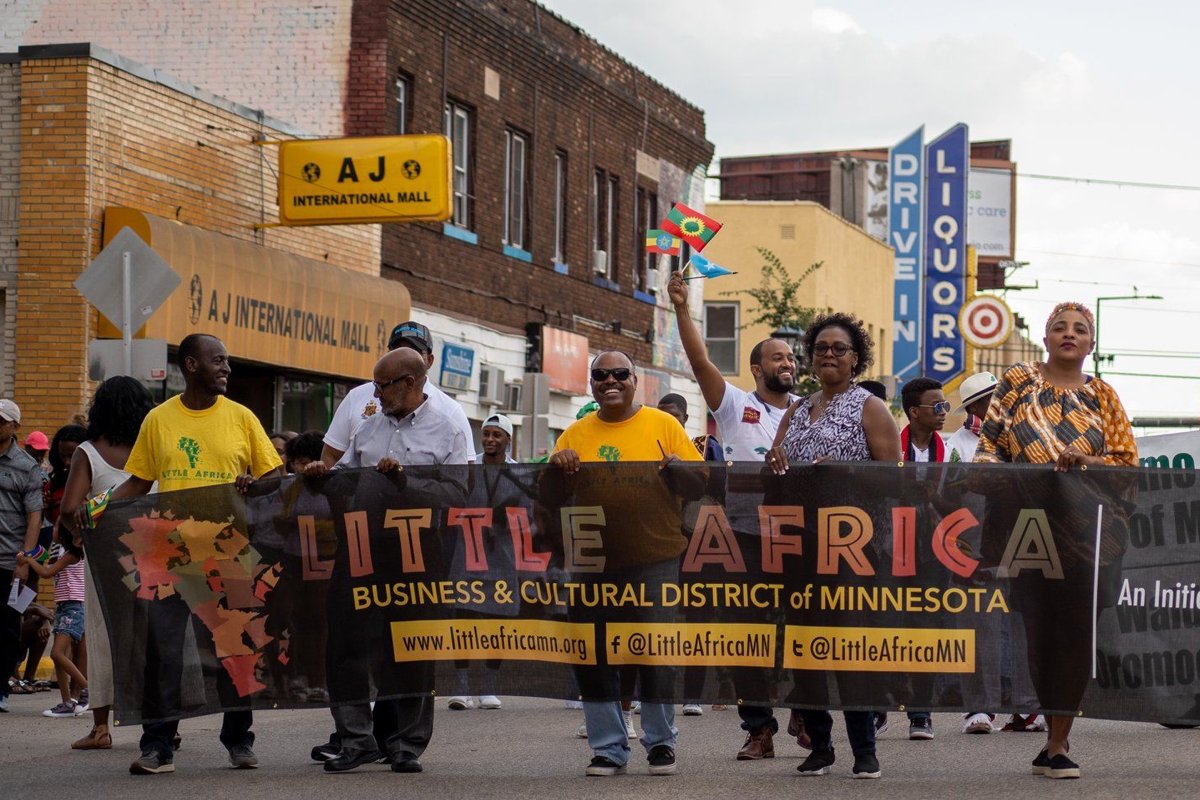 the little africa market parade put on by the aeds