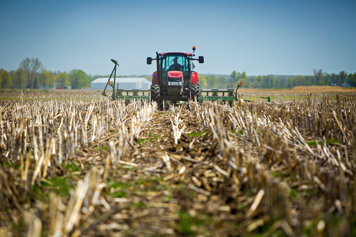 no-till corn planting in Albany, Missouri. (Photo CC-licensed by the University of Missouri CAFNR)