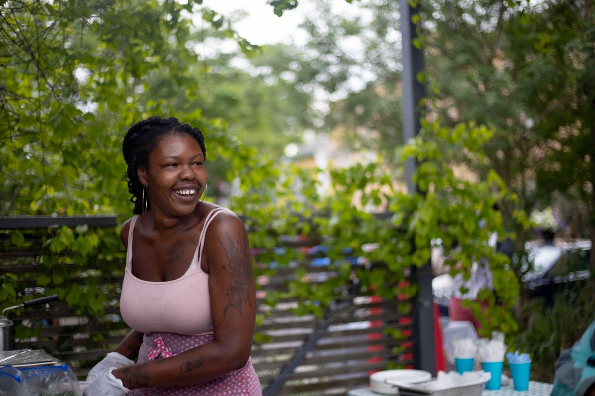 Mina Seck of Sprout NOLA, which works with mostly small-scale farmers throughout Louisiana who lack crop insurance. (Photo courtesy of Sprout NOLA)